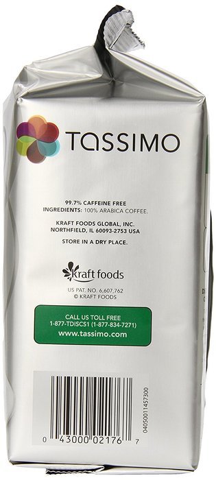 Tassimo Gevalia Espresso Decaf Coffee Bag, 4.45oz, 16 count N6