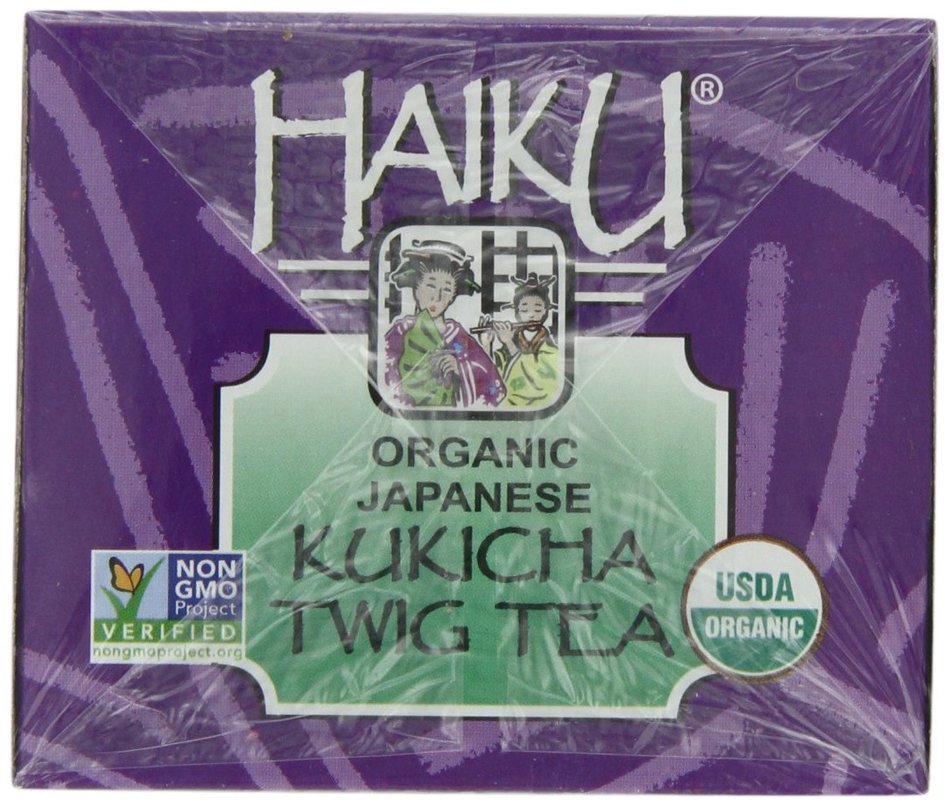 Haiku Japanese Kukicha Twig, 100% Organic, 16-Count Tea Bags (Pack of 6) N7