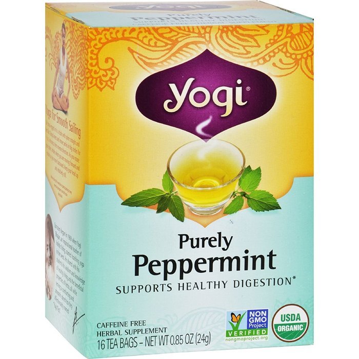 Yogi Purely Peppermint Tea 16BAGS NET WT 0.85OZ (24G)