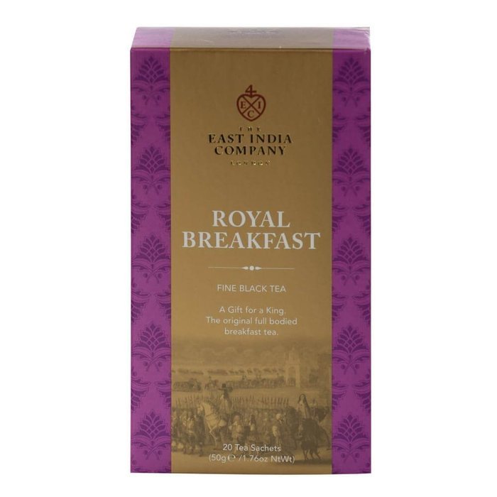 The East India Company, British Black Tea, Royal Breakfast, 20 Count Sachets Teabags (1 Pack) - - Seller Model...