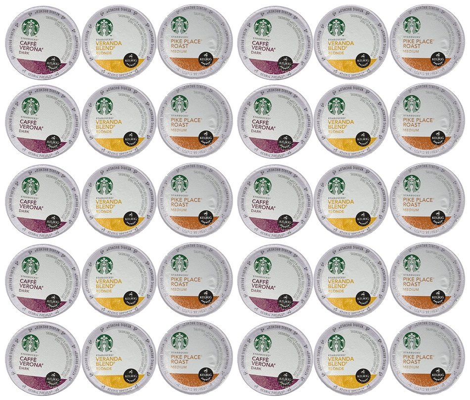 Starbucks Coffee K-Cups for Keurig Brewer 30 Piece Variety Pack