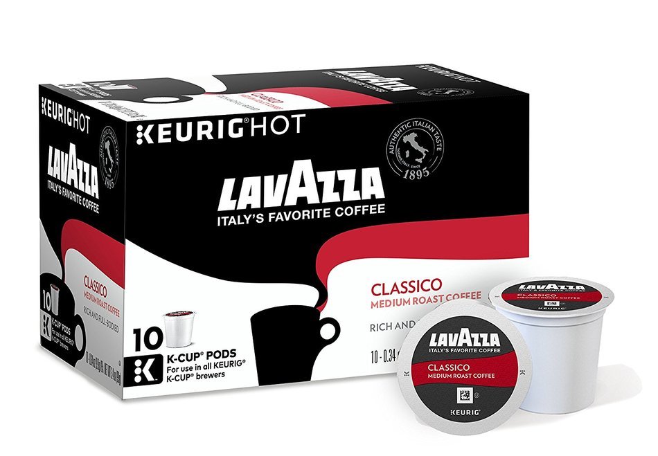 Lavazza Classico Medium Roast Coffee, Keurig K-Cups, 60 Count N6