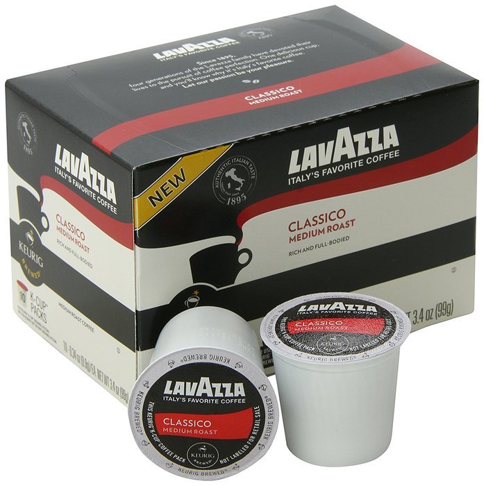Lavazza Classico Medium Roast Coffee, Keurig K-Cups, 60 Count N7