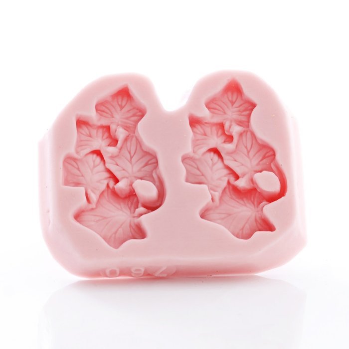 Ivy Leaf Cluster Silicone Mold Food Safe Fondant, Chocolate, Candy, Resin, Polymer Clay Mold N3