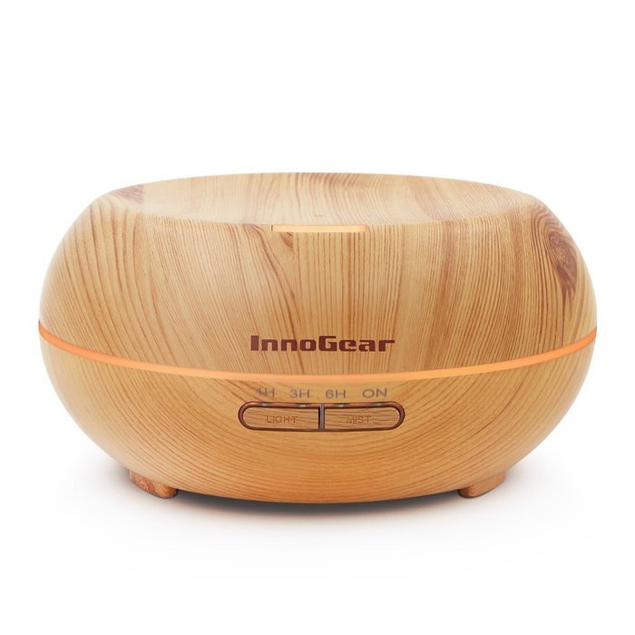 InnoGear 200ml Aromatherapy Essential Oil Diffuser, Wood Grain N6