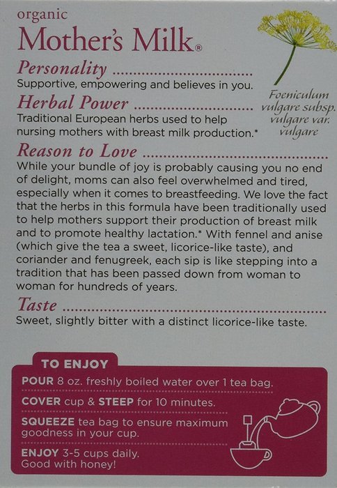Traditional Medicinals Teas Organic Mother's Milk Tea Bags, 16 count - 3 Pack N19