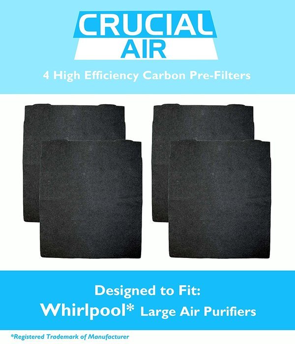 4 Carbon Pre Filters, Fits Whirlpool AP300, AP350, AP450, AP510, Part 8171434K