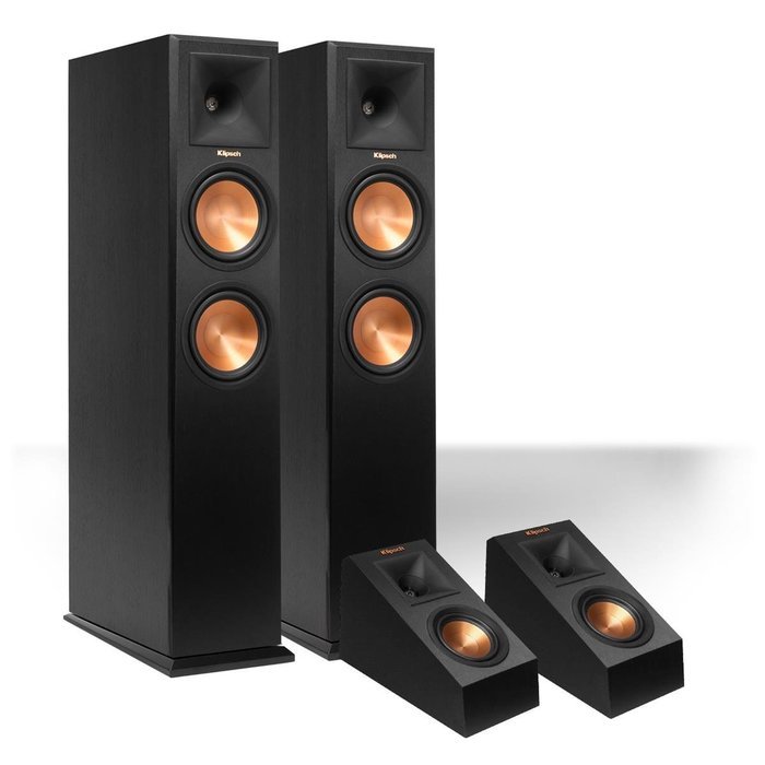 Klipsch RP-260F Reference Premiere Floorstanding Speaker with RP-140SA Add-On Dolby Atmos Enabled Elevation Speakers... N2