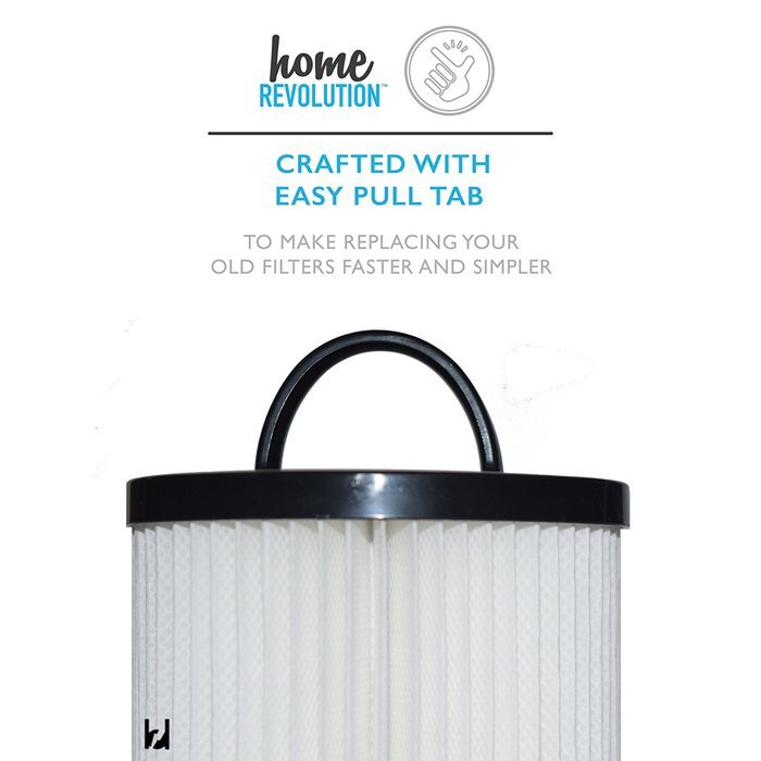 Eureka DCF-21 Home Revolution Brand Washable Reusable Allergen Filter Replacement; Made to fit Eureka Upright... N4