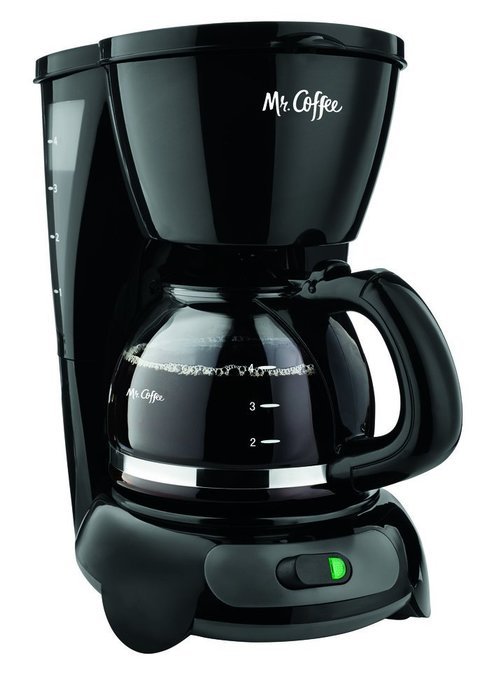 Mr. Coffee TF5GTF 4-Cup Switch Coffeemaker, Black with Gold Tone Filter