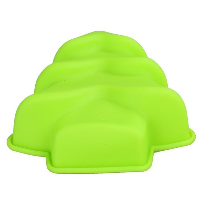 Generic Tree Shaped Silicone Baking Mold for Butter Cookie Cake Making 2 Pack Green