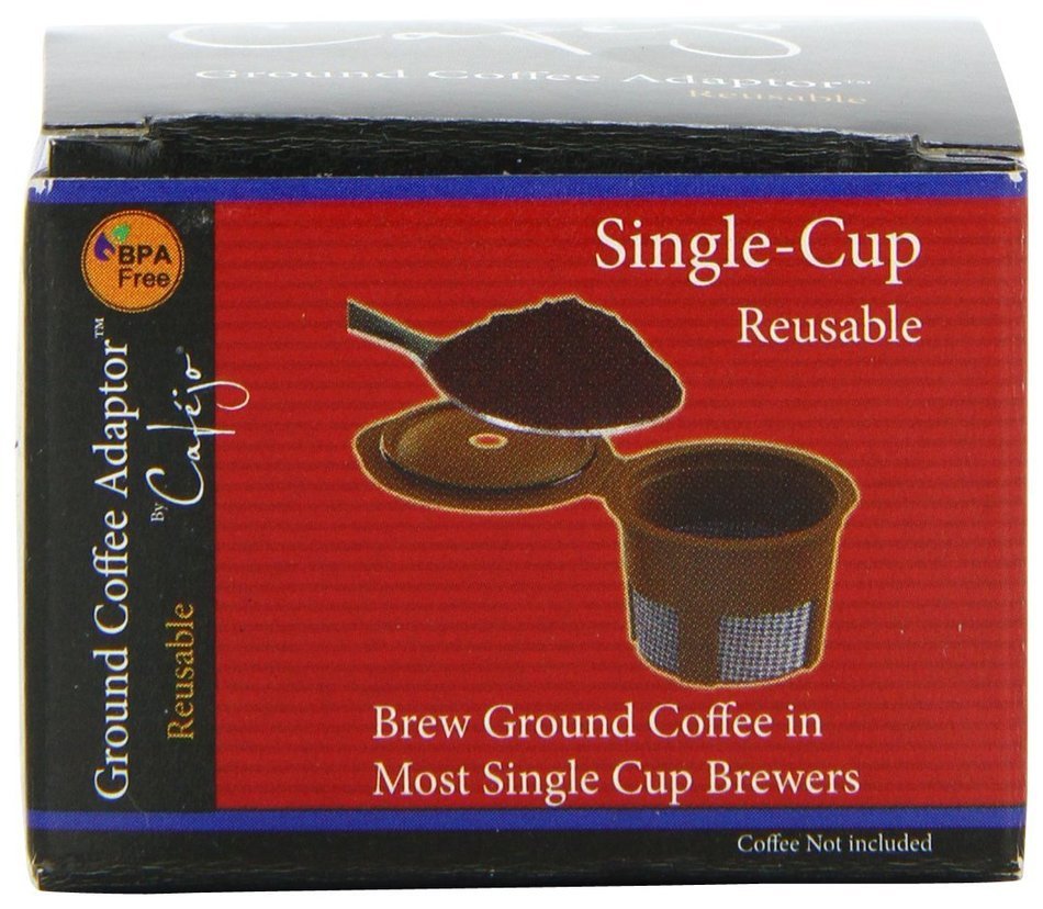 Cafejo Single Serve Reusable Filter for Keurig Capsule Brewers