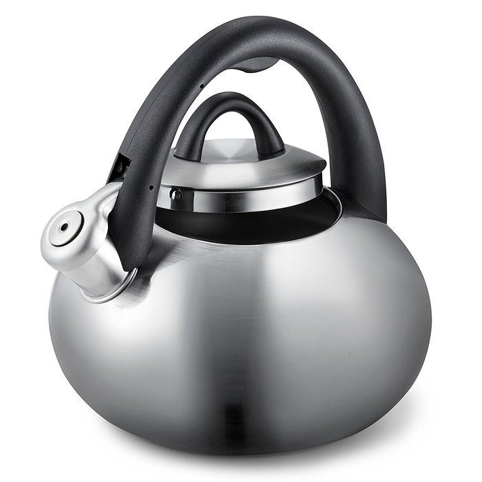 Calphalon 2-Quart Stainless Steel Tea Kettle with Whistle N3