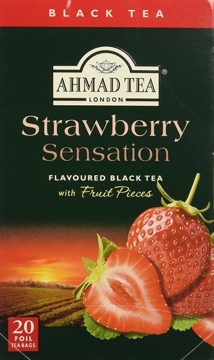 Ahmad Teas - Strawberry Black Tea 1.4oz - 20 Tea Bags
