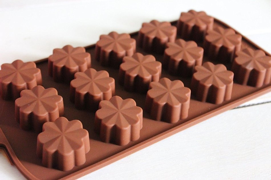 Ice Pop Molds Silicone Baking Mould Mold Chocolate Cake Cookie Muffin Candy Jelly Ice Cube (Type 5-8 Leaves) N4