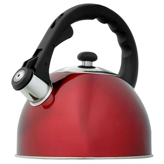 Creative Home Satin Splendor High Quality Stainless Steel 2.8-Quart Whistling Tea Kettle, Chartreuse N3