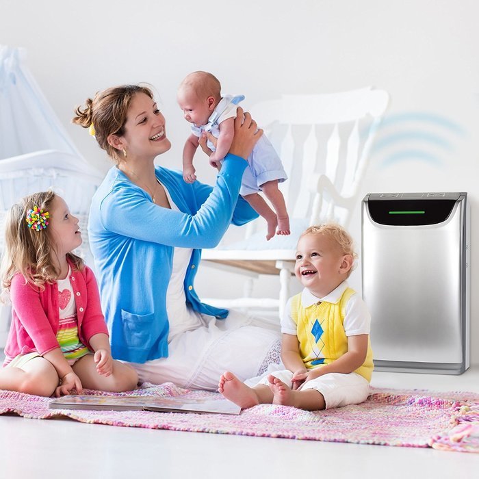 Dreval D-850 HEPA 0.1 Micron UV Light 7 Stage Air Purifier Humidifier with Odor Sensor N4