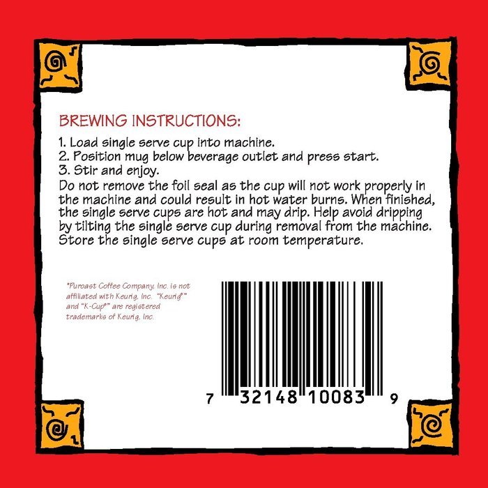 Puroast Low Acid Coffee Single Serve, 2.0 Keurig Compatible, Vanilla Nut, 12 Count N48