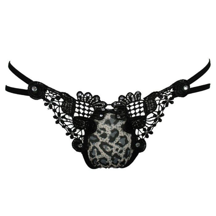 Underpants ，Beautyvan Comfortable 2016 New Womens Leopard Thongs G-string T-back Panties Knickers Lingerie (A) N2
