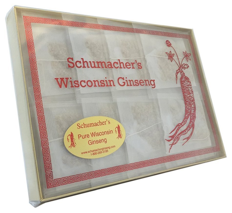 American Ginseng Tea, 100% Pure Wisconsin Ginseng roots - BEST Herbal Tea made from Wisconsin Ginseng roots. Tea... N5