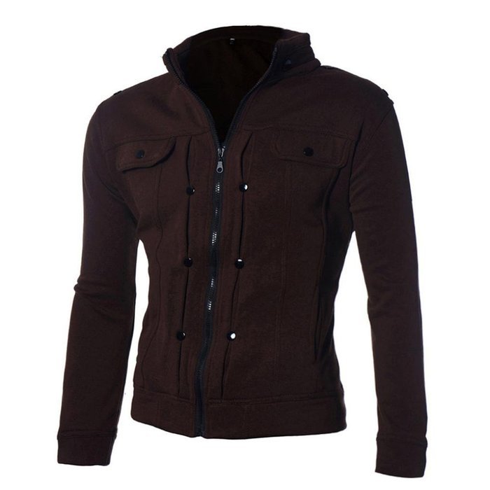 Coat ,BeautyVan Mens' Long Sleeve Zipper Sweatshirt Tops Jacket Coat Outwear (XL, Black) N3