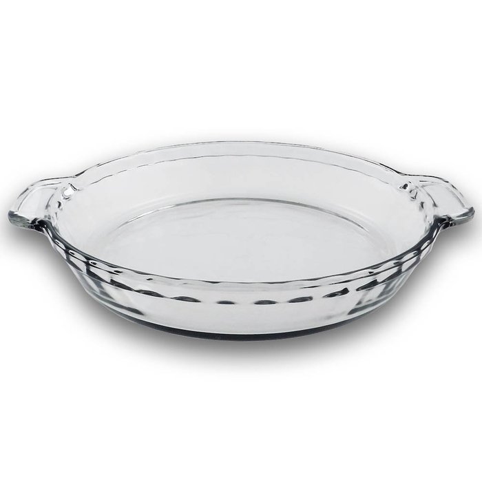 9.5 Inch - Clear Glass Baking Deep Pie Dish Plate