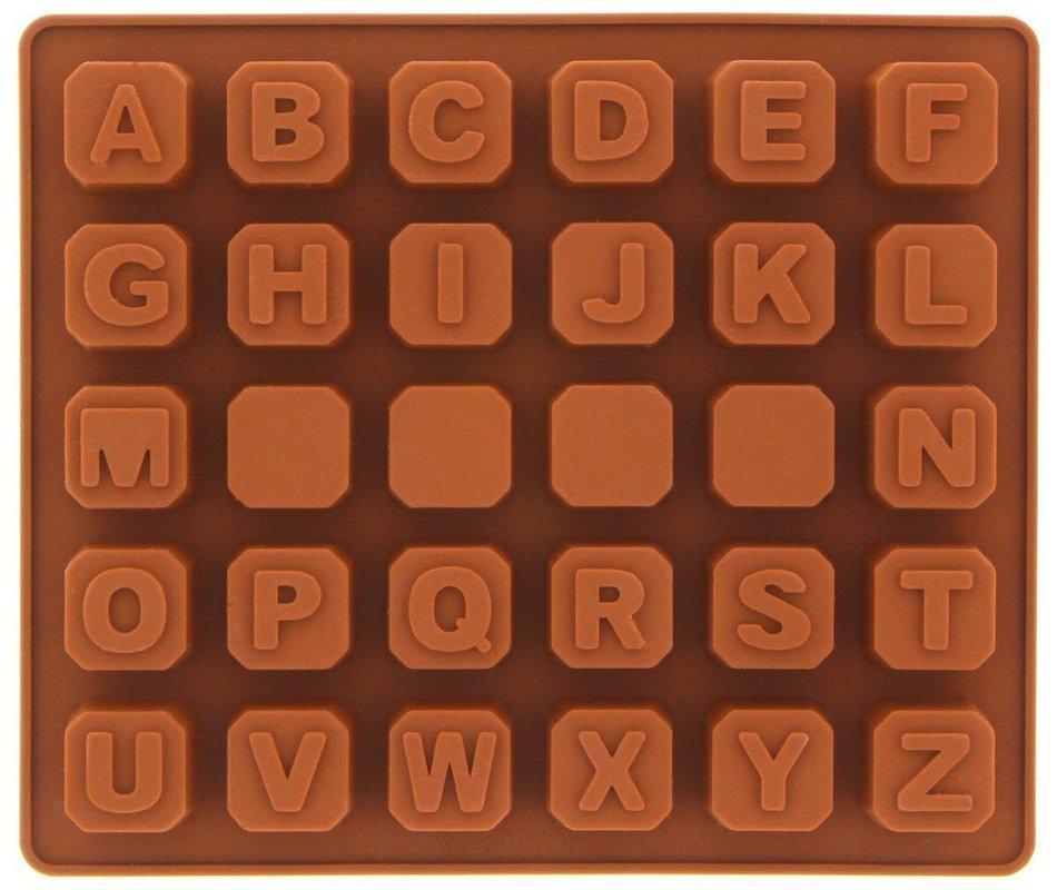 Yunko Alphanumeric Number and Alphabet Ice Cube Silicone Mold Chocolate Candy Mold Fondant Cake Decorating Mold... N5