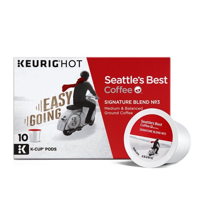 Seattle's Best Coffee Signature Blend No 3, K-Cup for Keurig Brewers, 10 Count (Pack of 6) N6