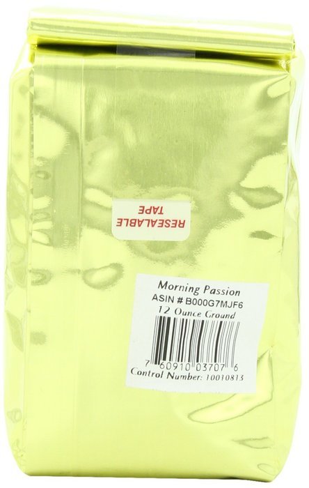 Caffe Appassionato Morning Passion Blend Ground Coffee, 12-Ounce Bag (Pack of 3) N2