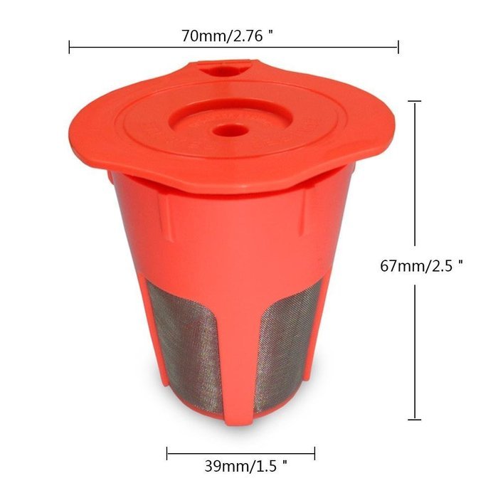 Leegoal(TM) Reusable Coffee Filter and Refillable K Cup For Keurig 2.0 and 1.0 Brewers, Purple N7