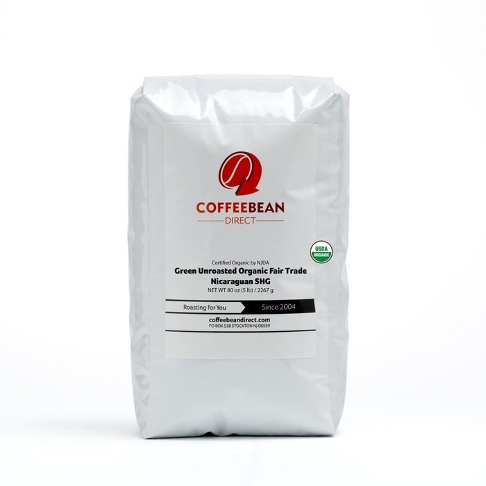 Green Unroasted Colombian Supremo, Whole Bean Coffee, 5-Pound Bag N33