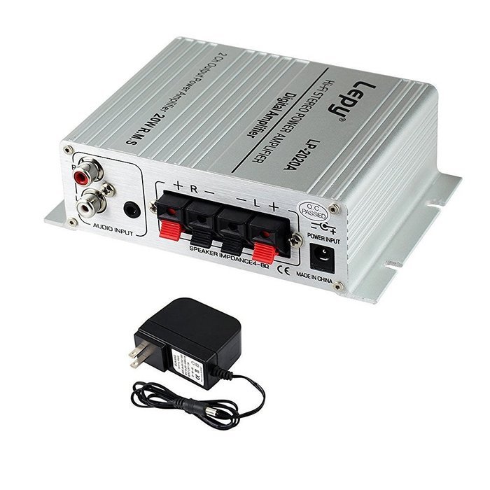 HONGYU Hi-Fi Stereo Digital Audio Amplifier , Lepy LP-2020A Mini Audio Car Amplifier Motorcycle Amplifier with... N3