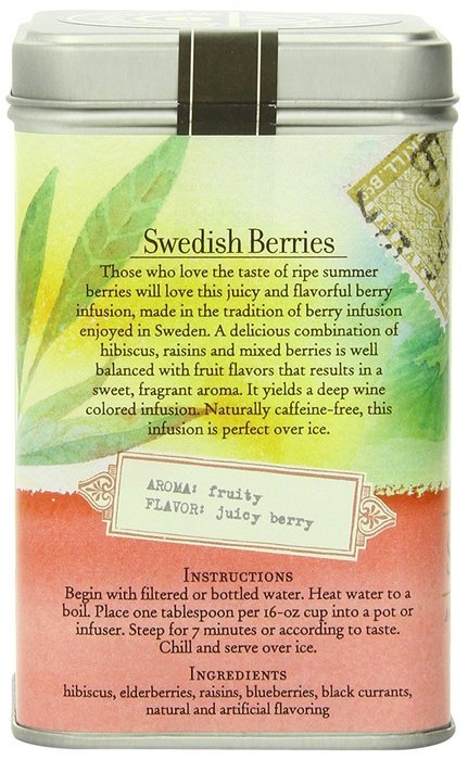 The Coffee Bean & Tea Leaf Swedish Berries, Hibiscus Raisins and Berries, Naturally Caffeine-Free, 5.7-Ounce Loose... N5