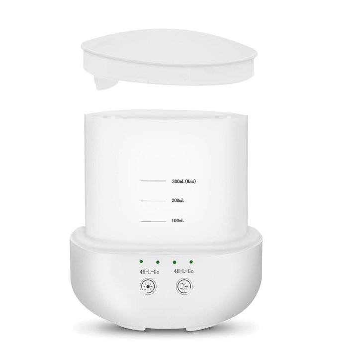 Intsun 300mL Portable Ultrasonic Cool Mist Aroma Humidifier with 7 Changing Colored LED Lights,Waterless Auto... N4