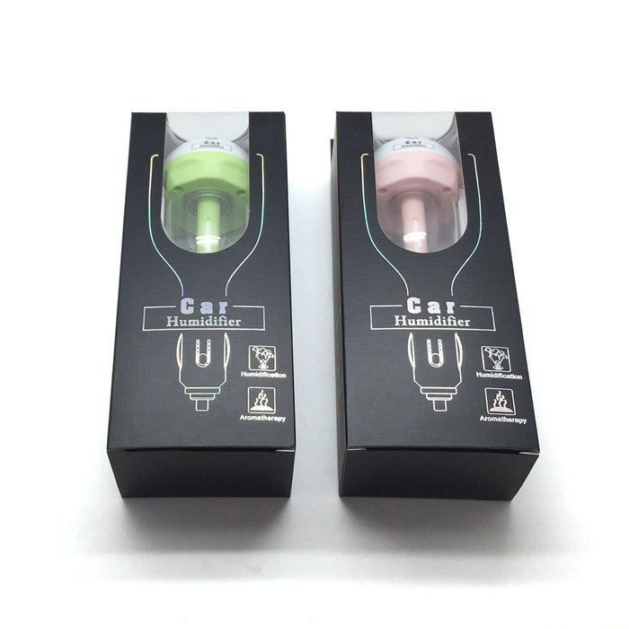 Car Aroma Diffuser Humidifier -Portable Mini Aromatherapy Essential Oil Diffuser Purifier Freshener for Cars(Green) N2