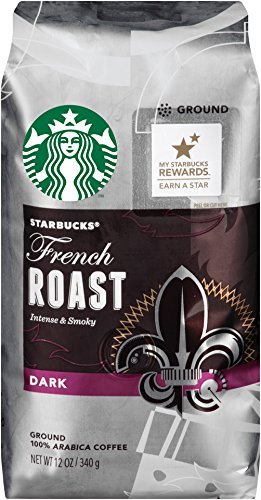 Starbucks French Roast Ground Coffee, 12 Ounce, 6 Count N2