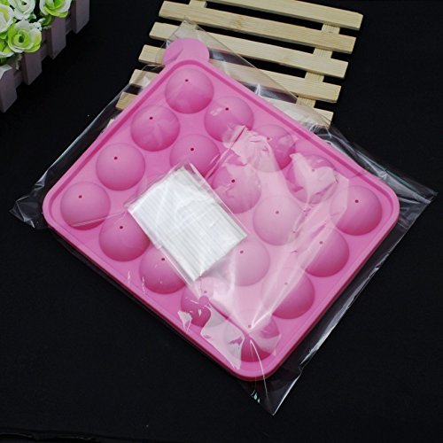 20 Holes Silicone Lollipops Mold Cake Mold Baking Chocolate Ice Lattice Bakeware Mold N4