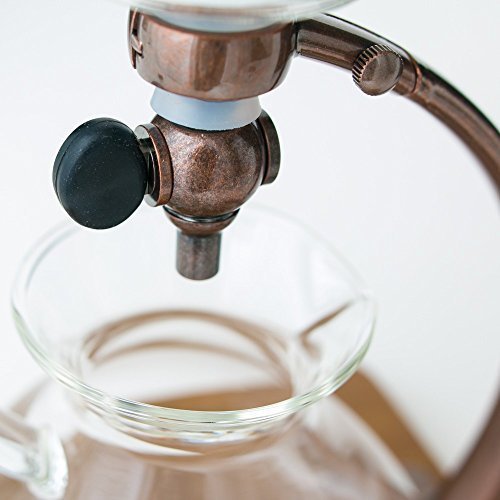 Yama Silverton Hot or Cold Coffee Dripper, Copper/Wood 18 oz. by Yama