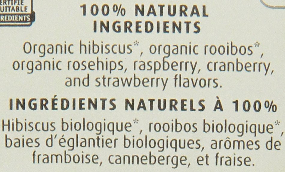 Stash Tea Organic Herbal Tea Bags in Foil, Very Berry, 100 Count N4