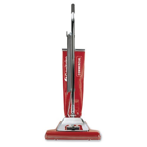 Quick Kleen Wide Track Vacuum with Vibra-Groomer, 16 Inch, 18.5 lbs, Red