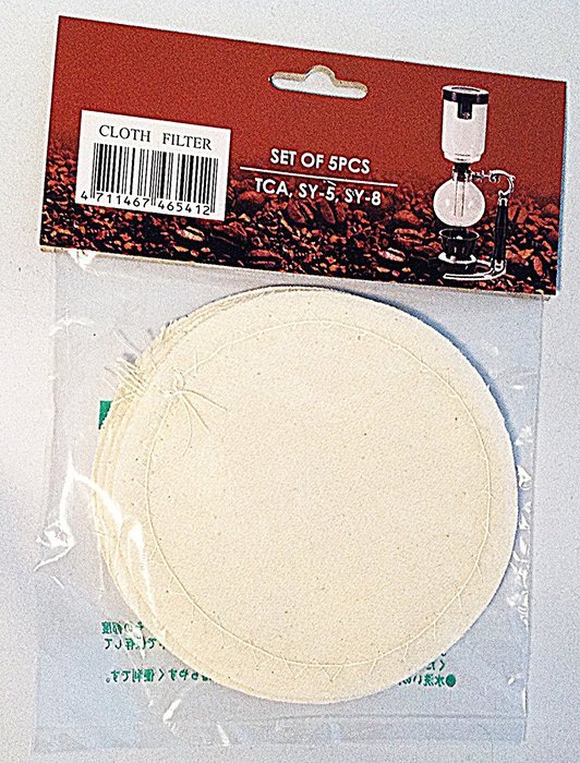 Yama Vacpot Replacement Cloth Vacuum Pot Filters (5)