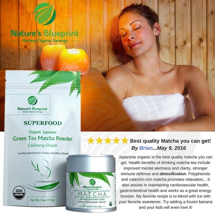 Nature's Blueprint Organic Japanese Matcha Green Tea Powder (1 oz Tin) - Ceremonial Grade N25