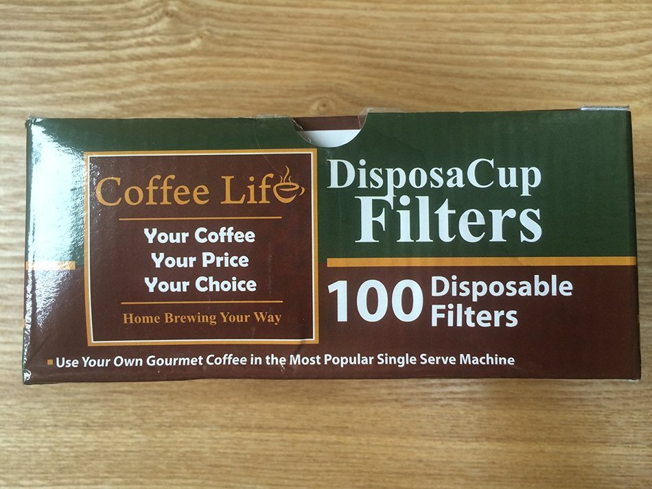 DisposaCup Filters - 100 Disposable Replacement Filters for Use in DisposaCups, My K-Cup&reg; and More - BOX of 100...