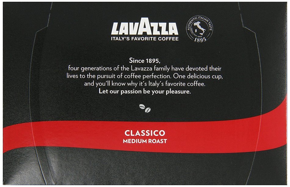 Lavazza Classico Medium Roast Coffee, Keurig K-Cups, 60 Count N11