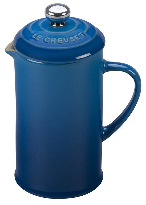 Le Creuset of America Stoneware Petite French Press, 12 oz, Cherry