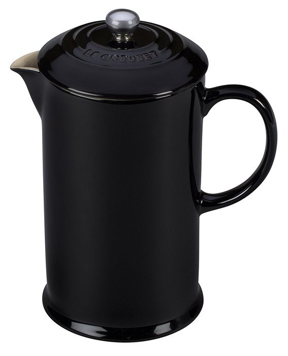 Le Creuset of America Stoneware Petite French Press, 12 oz, Cherry N2