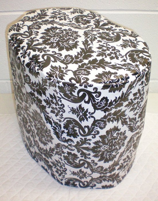 Black & White Vinyl Damask Keurig 2.0 Brewing System Cover