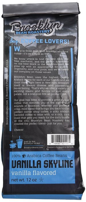 Brooklyn Bean Roastery Ground Coffee, Maple Sleigh, 12 Ounce N4