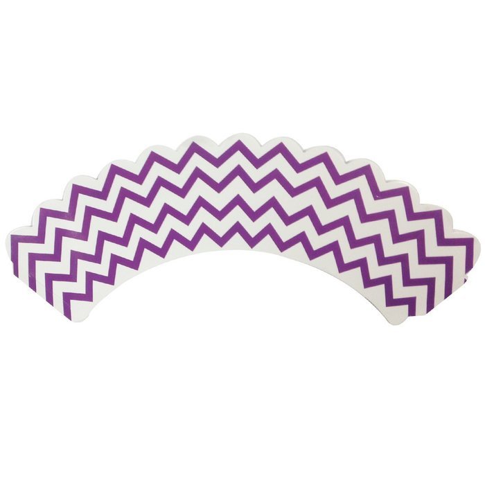 AllyDrew Standard Size Chevron Cupcake Wrappers (Set of 20), Orange N5