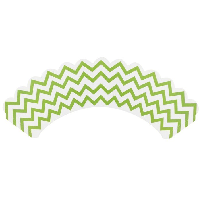 AllyDrew Standard Size Chevron Cupcake Wrappers (Set of 20), Orange N7